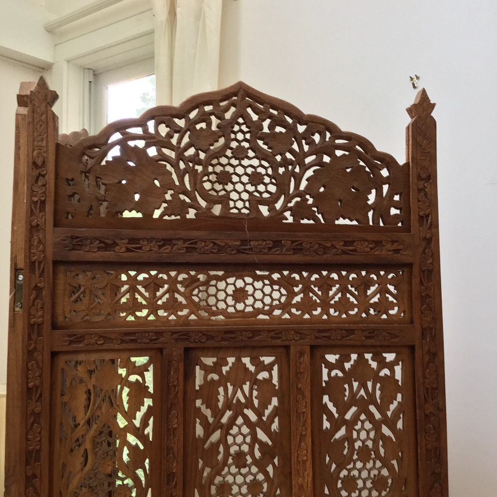 Wooden Carved Moroccan Screen  - image 5 of 9
