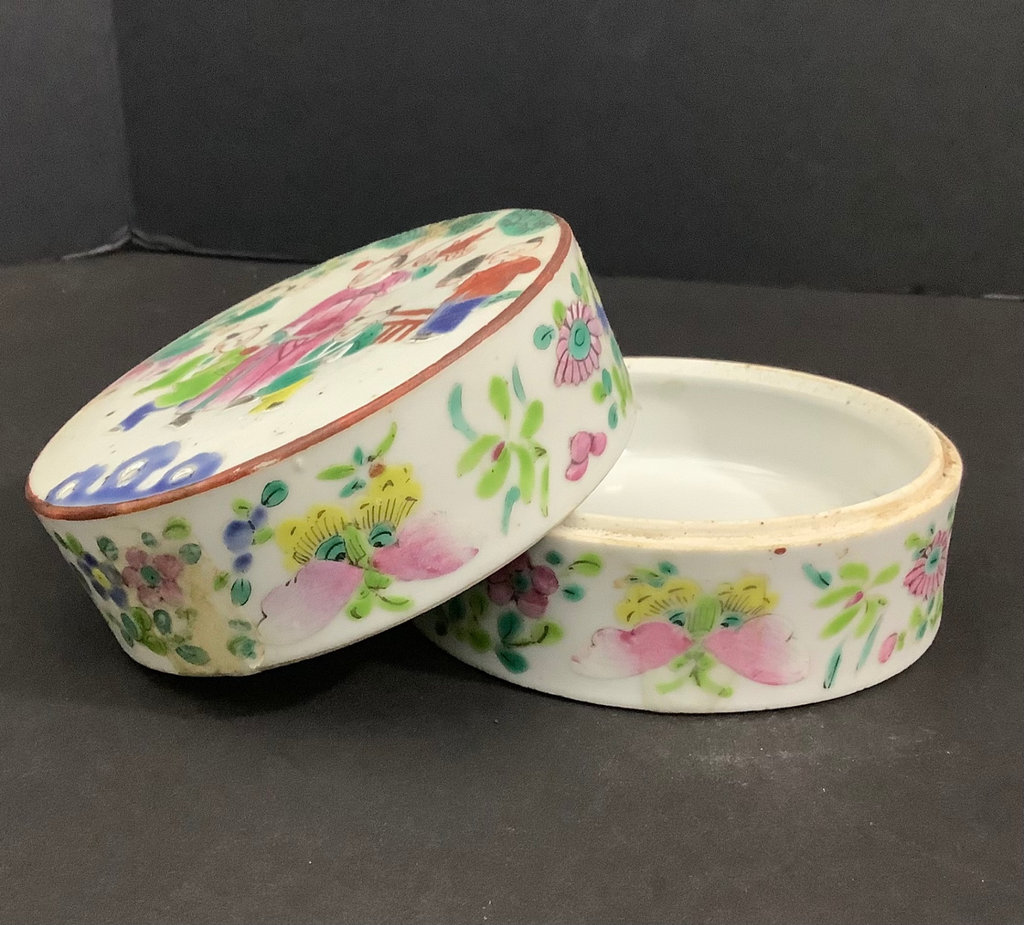 Antique Chinese Porcelain Tea Canisters - image 3 of 4
