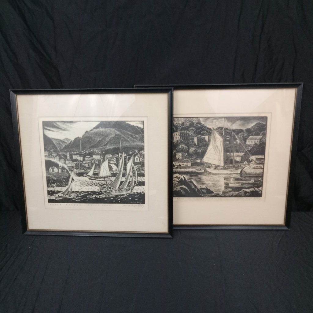 Carrol Thayer Berry Framed Wood Engravngs - image 2 of 15