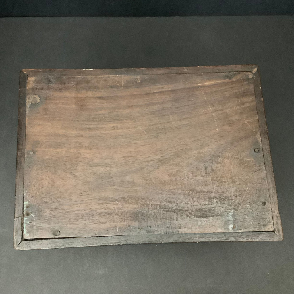 Tibetan Carved Wood Box - image 5 of 6