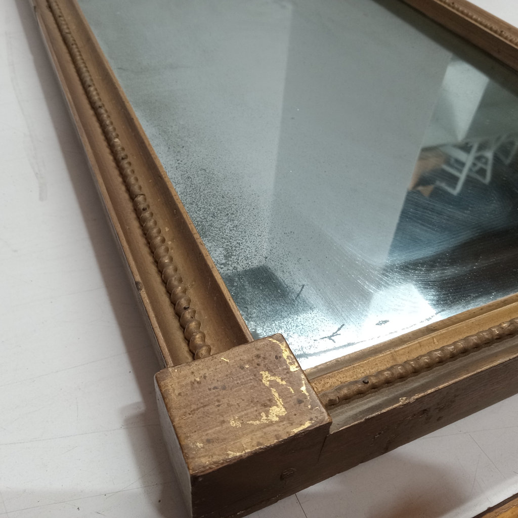Antique Trumeau Reverse Painted Mirror - image 4 of 11