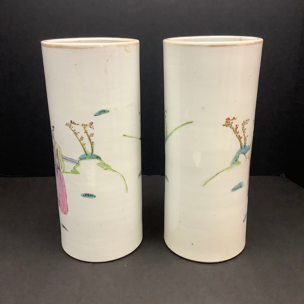 Tall Chinese Vases - image 2 of 10