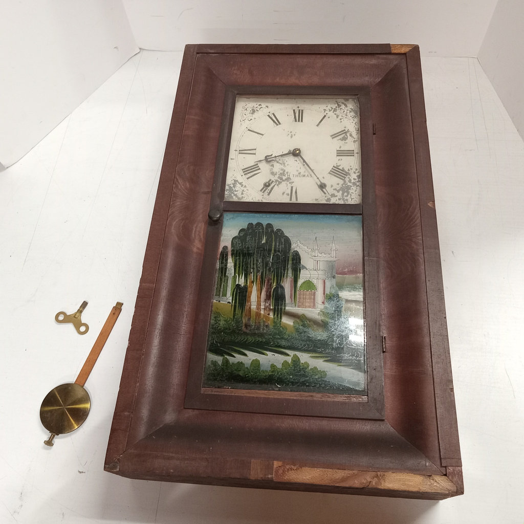 Antique Seth Thomas Eight Day Wall Clock - image 1 of 18