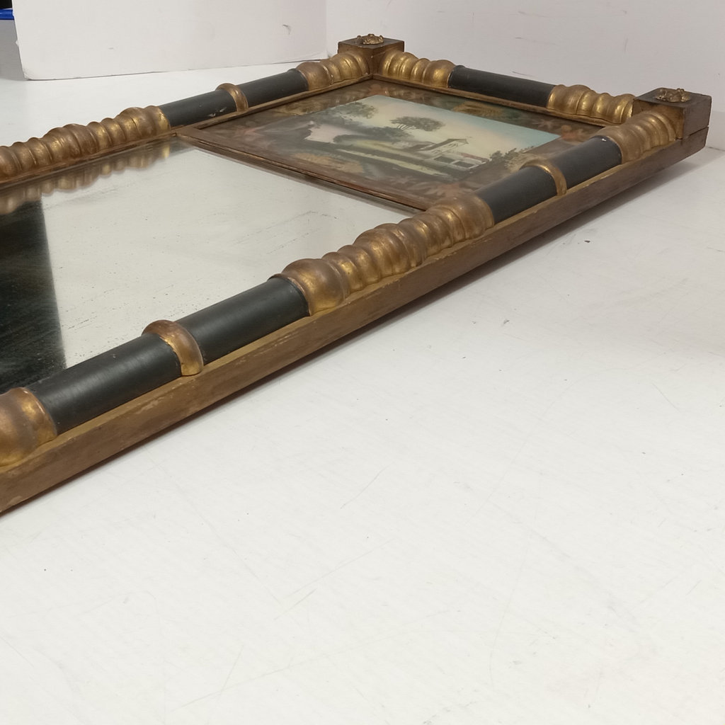 Antique Federal Reverse Painted Mirror - image 6 of 11