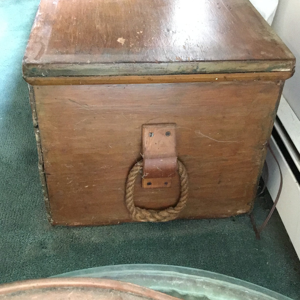 Antique Wooden Chest - image 4 of 6