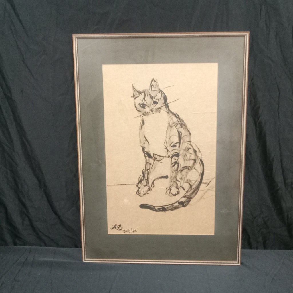 Framed Cat Print - image 2 of 7