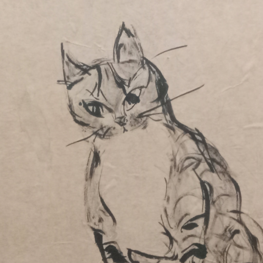 Framed Cat Print - image 1 of 7