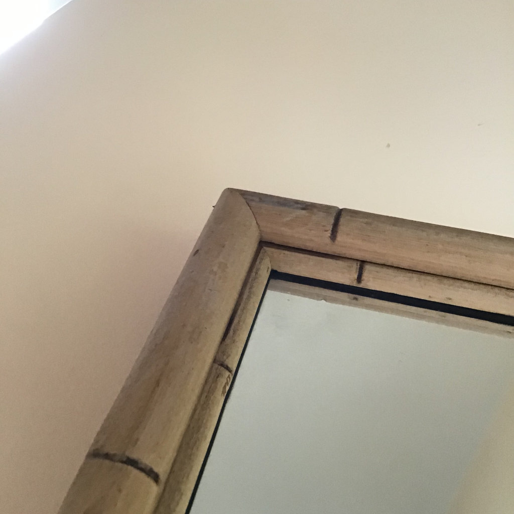  Large Bamboo-Design Framed Mirror - image 3 of 3