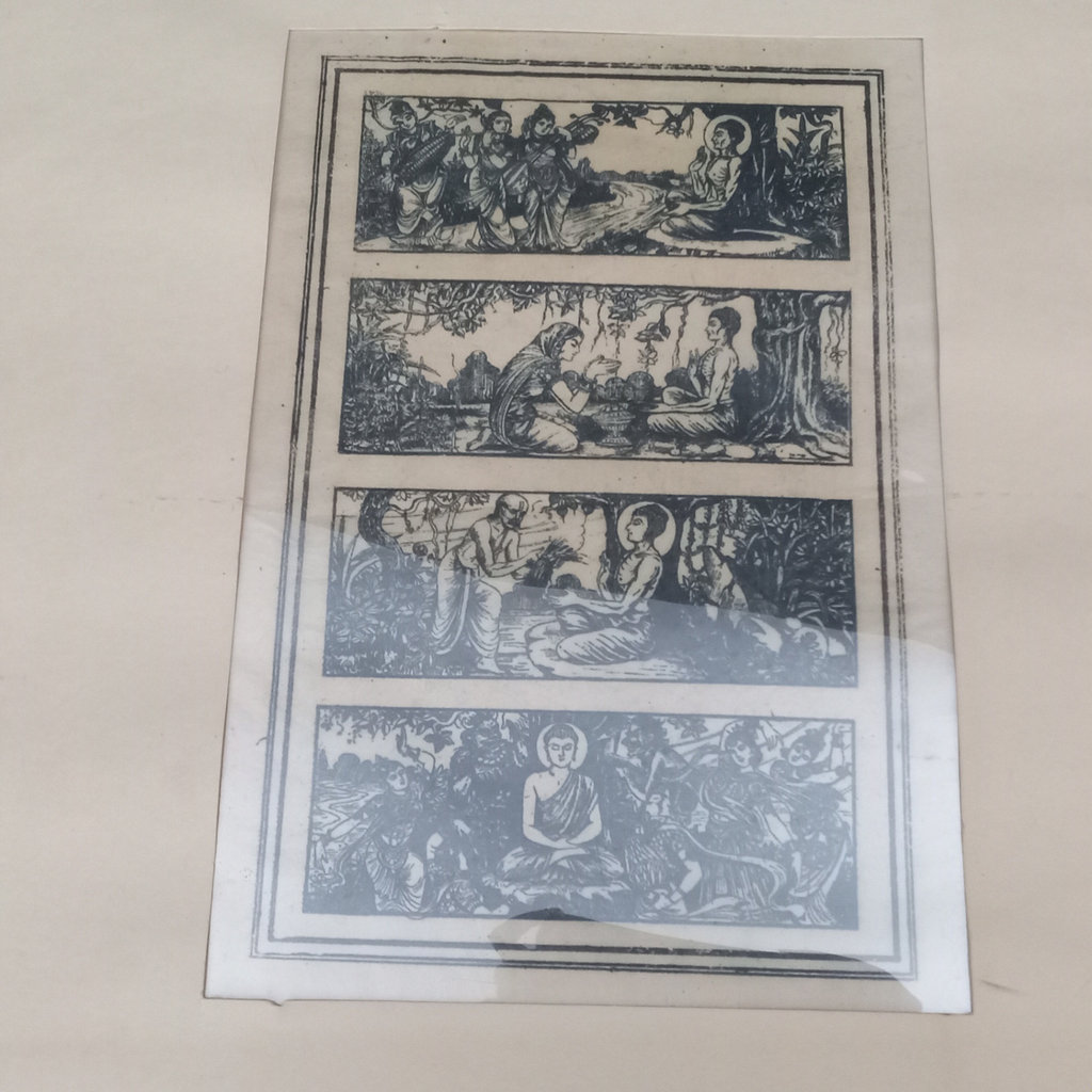 Tibetan Buddha Unframed Woodcut - image 4 of 11