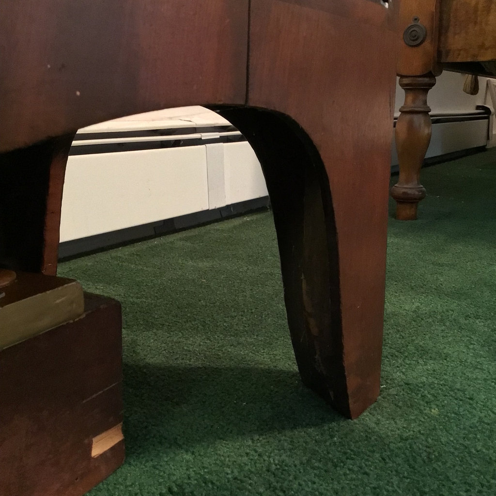 Vintage Wood Dresser With Brass Pulls - image 8 of 8