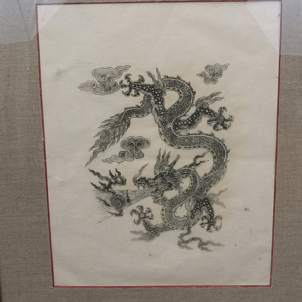 Tibetan Dragon Woodcut Print - image 3 of 6