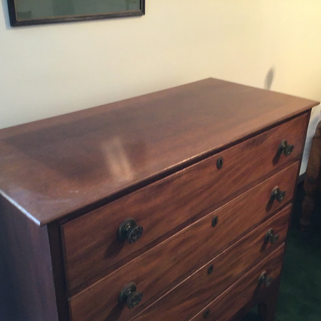 Vintage Wood Dresser With Brass Pulls - image 2 of 8