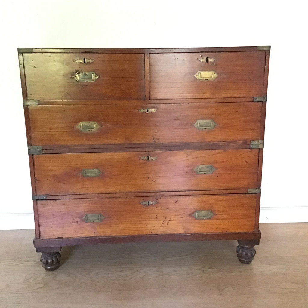 Vintage 2-Piece Campaign Chest - image 1 of 12