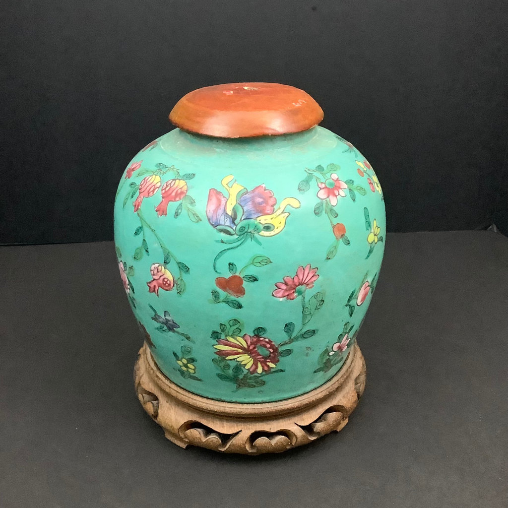 Antique Famille Rose Ginger Jar   - image 1 of 7