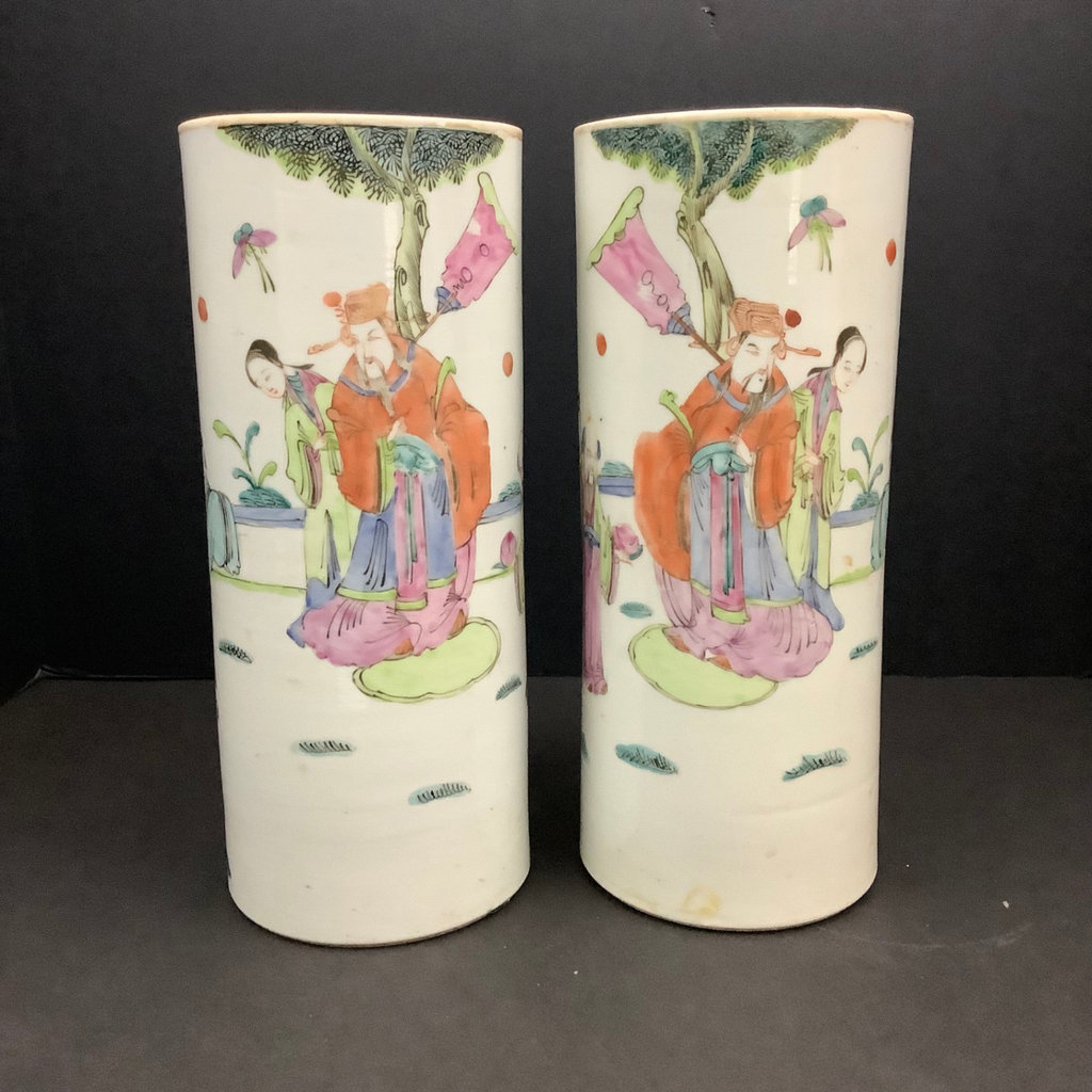 Tall Chinese Vases - image 1 of 10