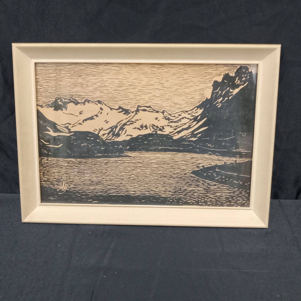 Savio Framed Woodblock Print - image 2 of 9