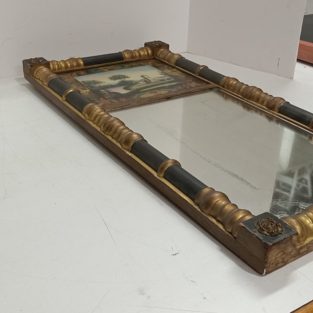 Antique Federal Reverse Painted Mirror - image 5 of 11