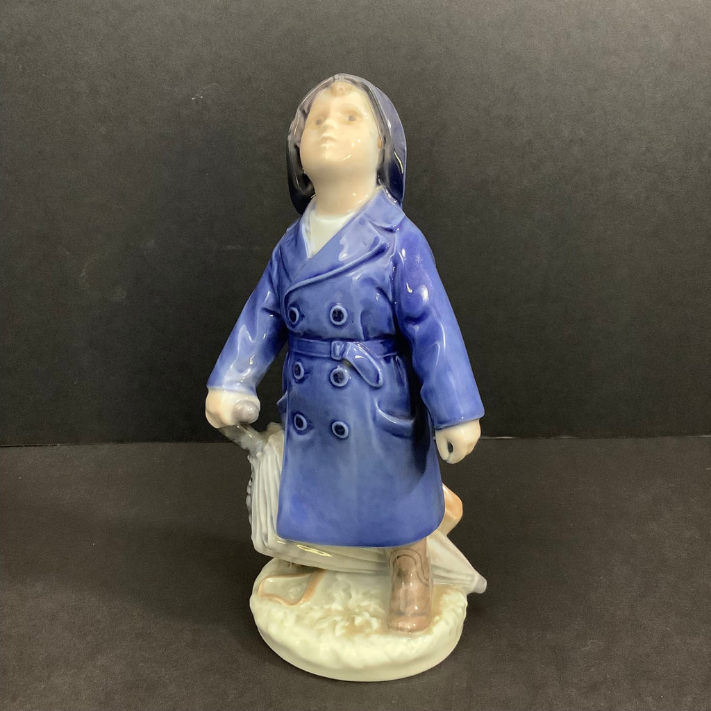 Royal Copenhagen Boy With Umbrella Figurine - image 1 of 4