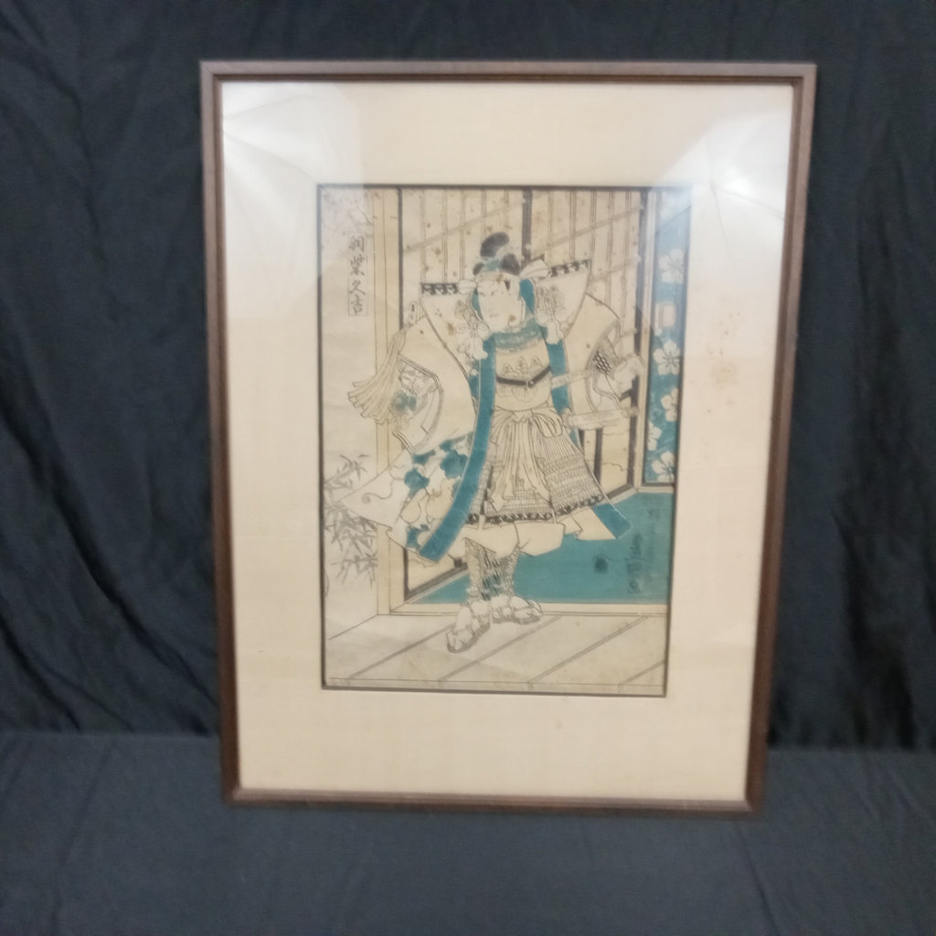 Framed Japanese Woodblock Print - image 2 of 7