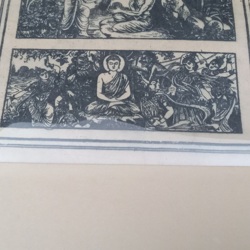 Tibetan Buddha Unframed Woodcut - image 8 of 11