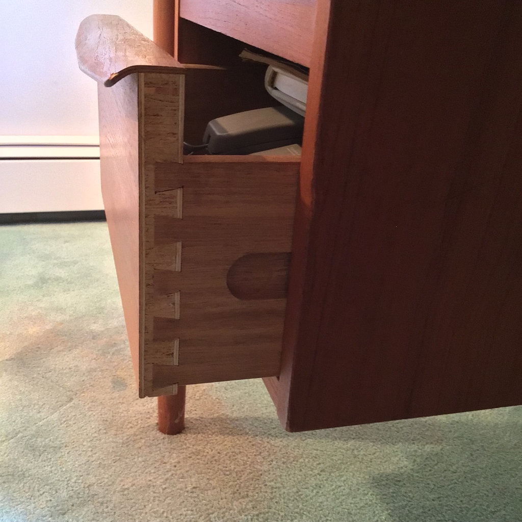 Danish Modern Teak Desk & Chair - image 3 of 13