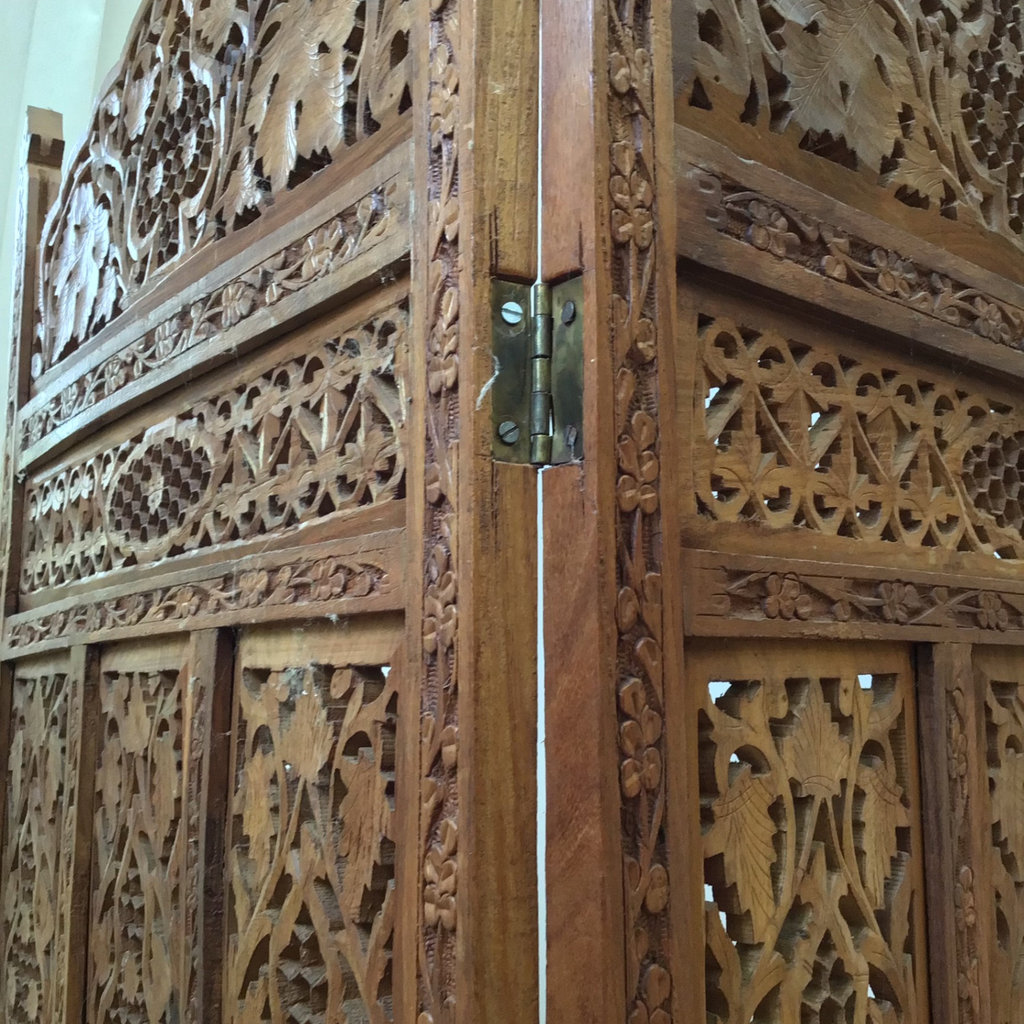 Wooden Carved Moroccan Screen  - image 6 of 9
