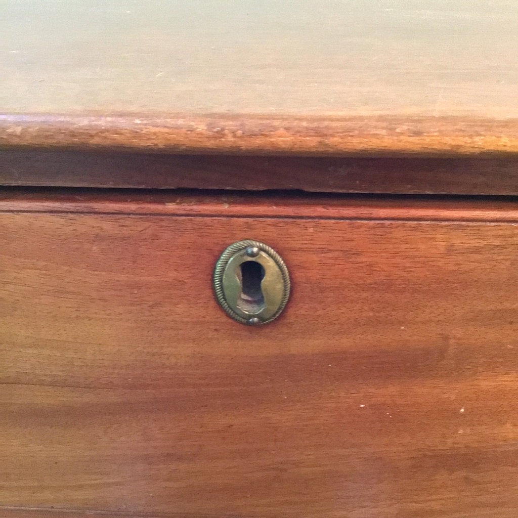 Vintage Wood Dresser With Brass Pulls - image 5 of 8