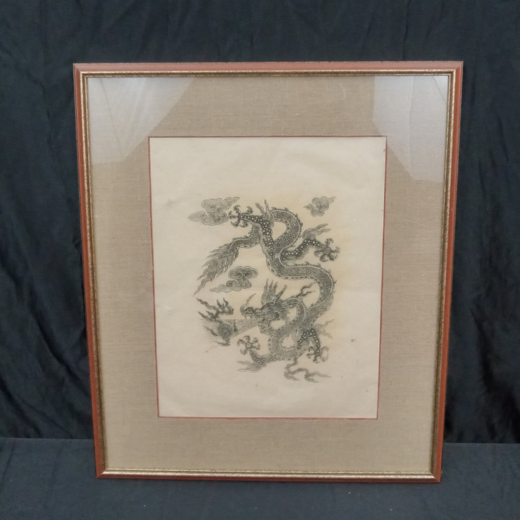Tibetan Dragon Woodcut Print - image 2 of 6