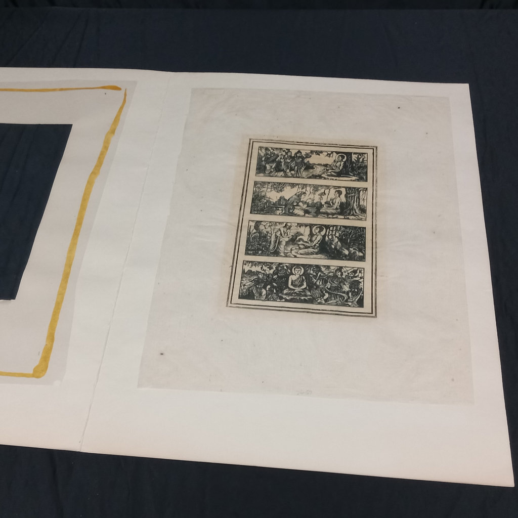 Tibetan Buddha Unframed Woodcut - image 10 of 11