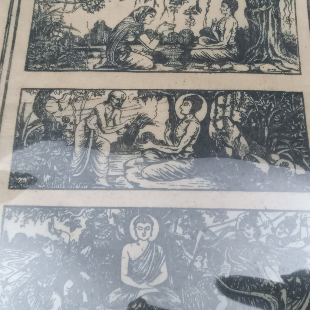 Tibetan Buddha Unframed Woodcut - image 7 of 11