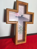 Wooden Cross Wall Decor with Bible Verse - thumbnail 1 of 2