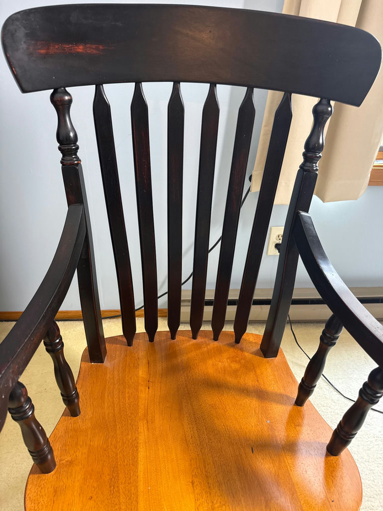 Wooden Windsor-Style Rocking Chair -located on 2nd floor - image 2 of 3