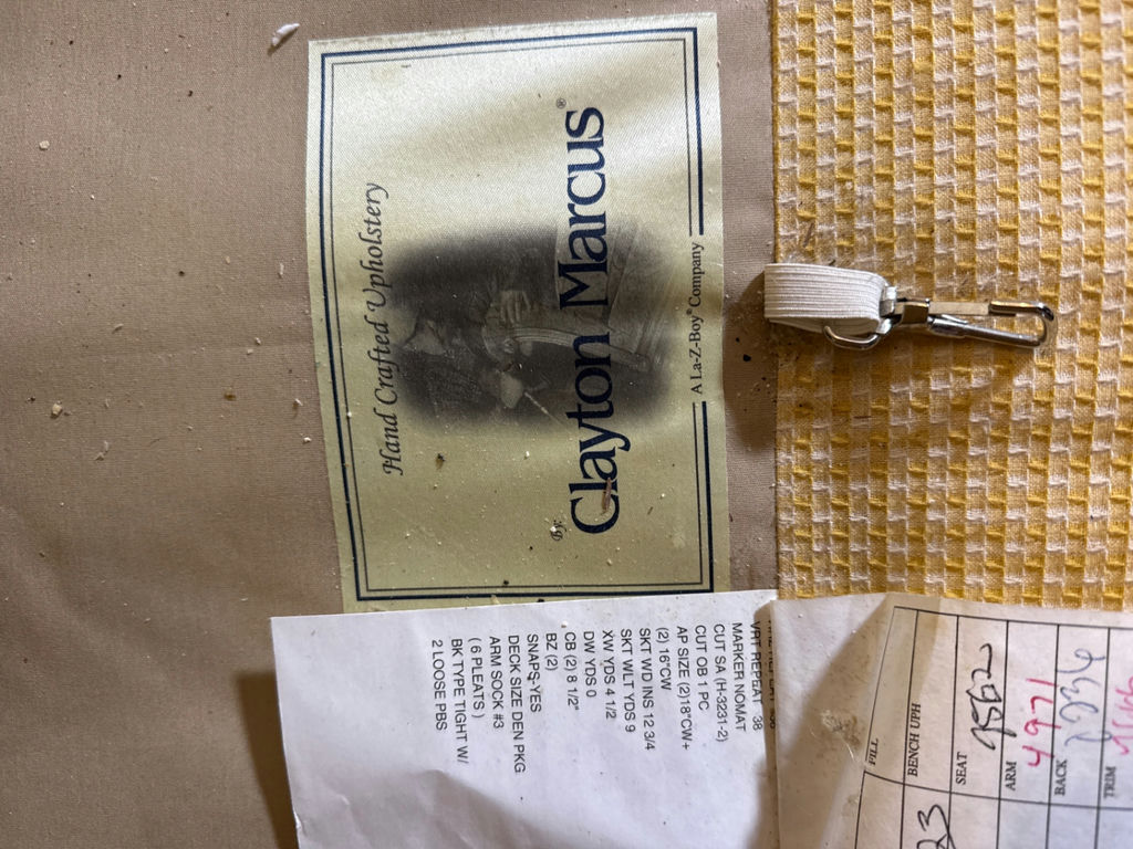 Clayton Marcus Loveseat with Decorative Throw Pillows - image 4 of 4