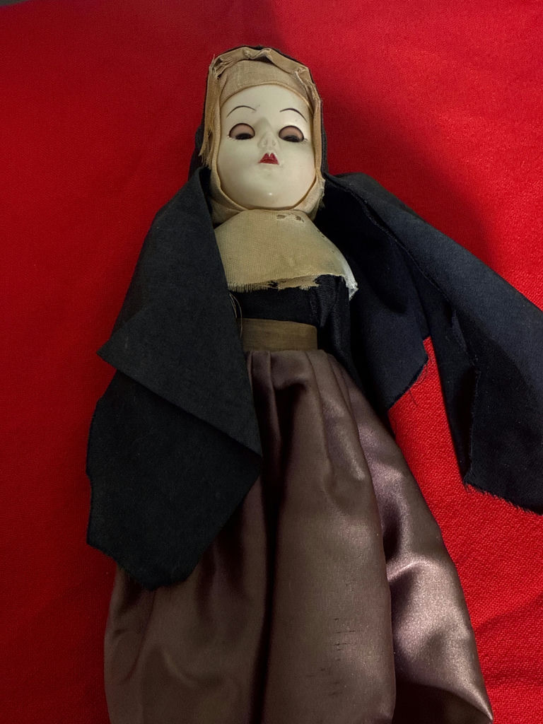 Vintage Cloth and Porcelain Doll - image 2 of 3