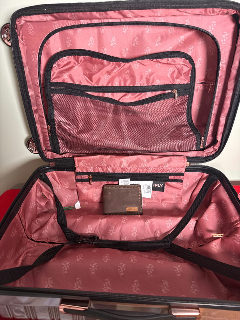 Rose Gold Hard Shell Rolling Suitcase - image 3 of 3