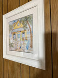 Framed Beach House Coastal Art Print - thumbnail 2 of 3