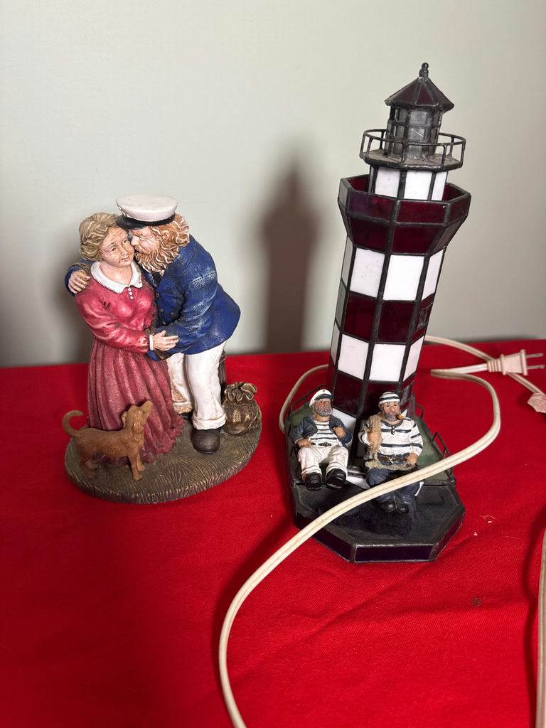 Nautical Figurine and Lighthouse Lamp - image 1 of 4