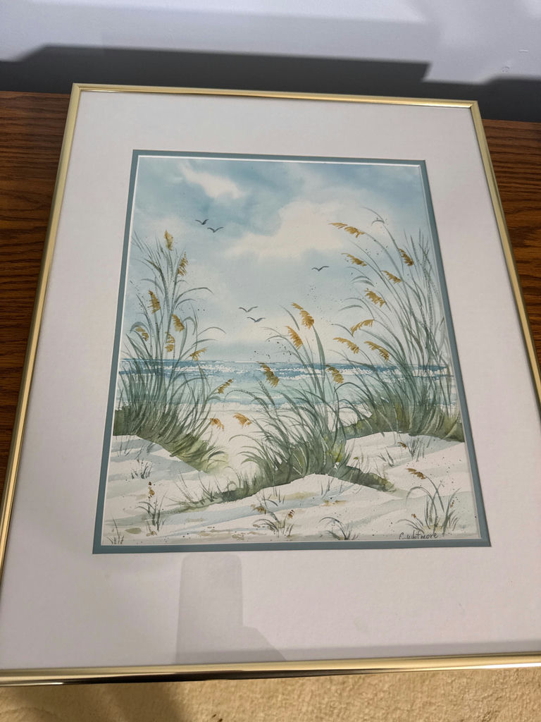 Set of Three Framed Coastal Scene Prints - image 2 of 3