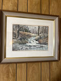 Framed Landscape Watercolor Painting - thumbnail 1 of 2