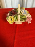 Royal Doulton Bone China Floral Basket Figurine - thumbnail 1 of 3