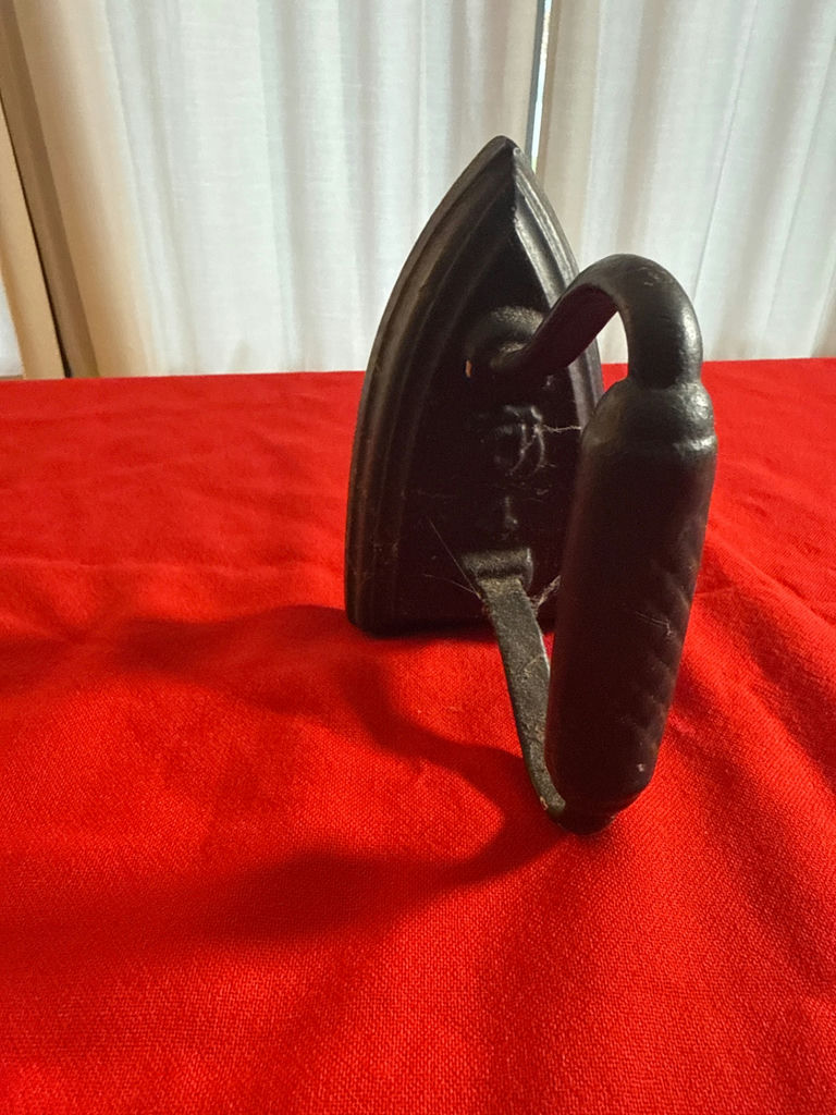 Vintage Cast Iron Flat Iron door stopper  - image 1 of 2