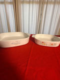 Two Floral Ceramic Baking Dishes - thumbnail 1 of 3