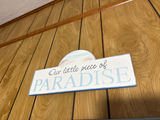 2 Framed beach scenes with Paradise sign - thumbnail 3 of 3