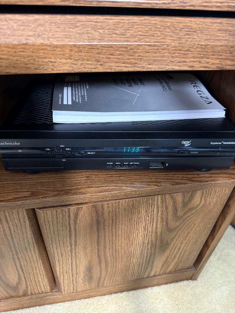 Toshiba REGZA Television with Remote and Technicolor Cable Box - located on 2nd floor - image 2 of 3