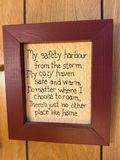 Framed Home Quote Wall Art - thumbnail 1 of 1