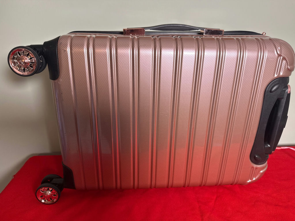 Rose Gold Hard Shell Rolling Suitcase - image 1 of 3