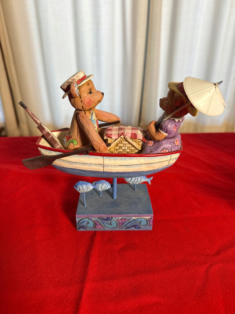 Jim Shore Heartwood Creek Bear Couple Boat Figurine - image 1 of 3