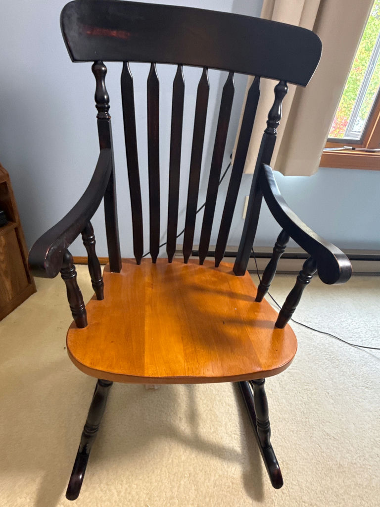 Wooden Windsor-Style Rocking Chair -located on 2nd floor  - image 1 of 3