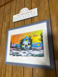 2 Framed beach scenes with Paradise sign - thumbnail 1 of 3