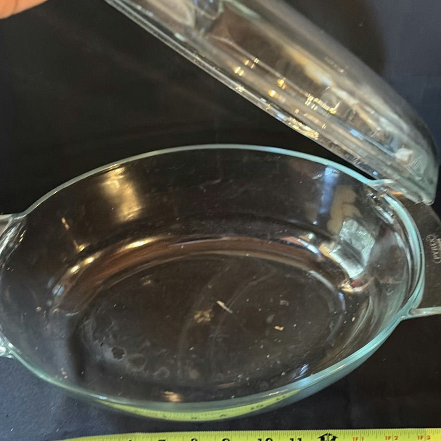 Glass bakeware, stoneware jar, and cheese board collection - image 8 of 8